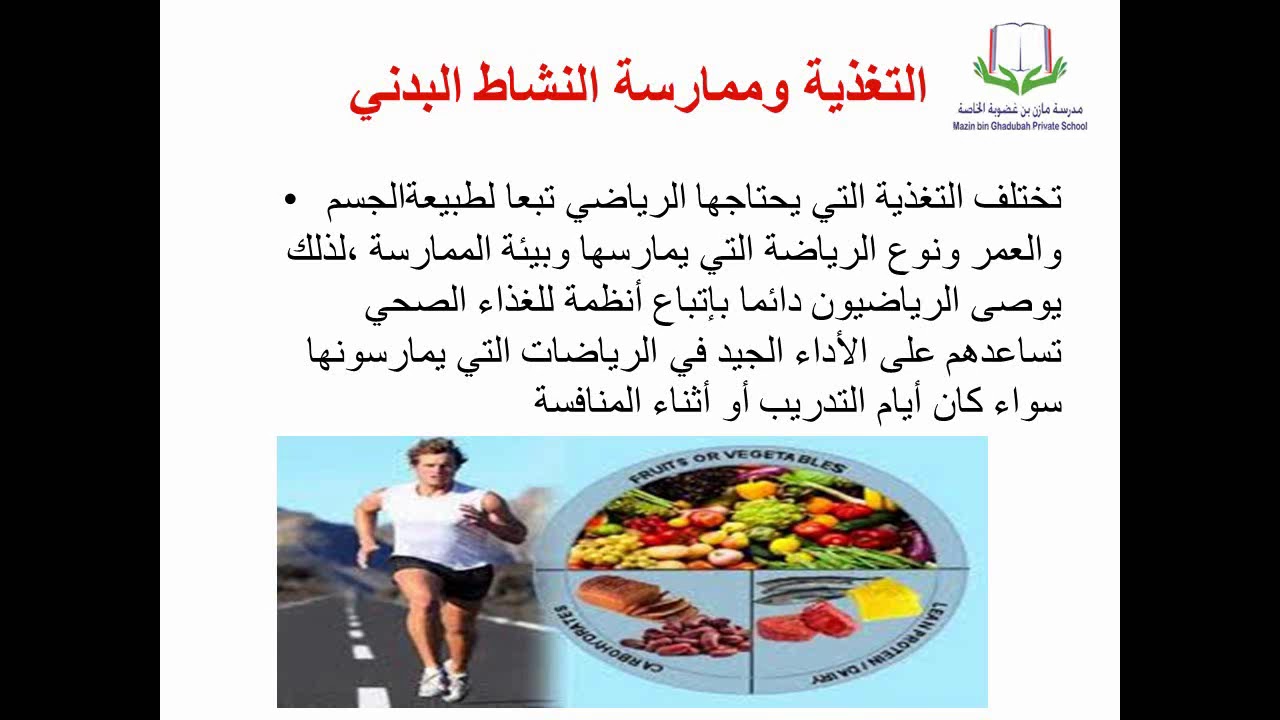 الثقافة والوعي الصحي للرياضيين للصف الثاني عشر