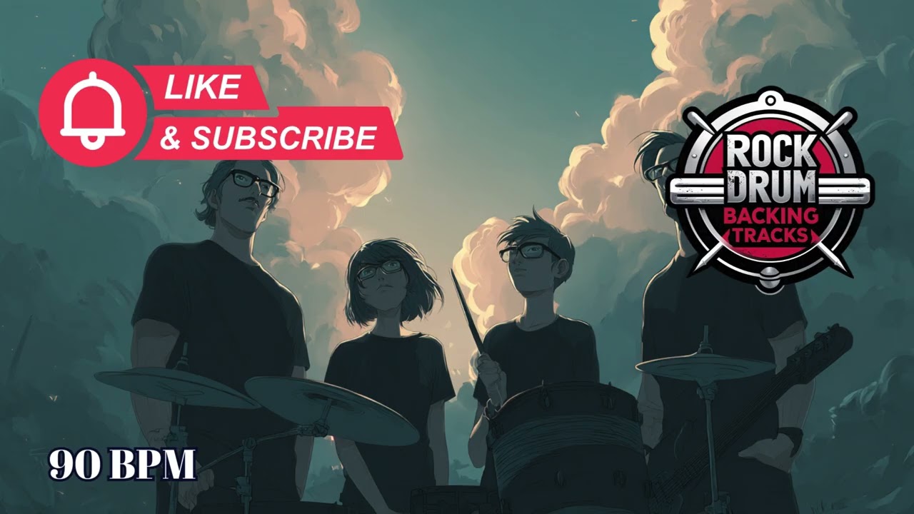 90 BPM Rock Drum Backing Track | Classic Rock Stomp