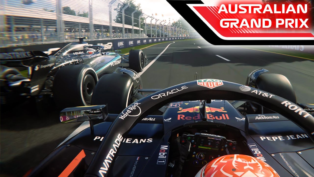F1 25 REAL LIFE TV POD GRAPHICS - MAX TO MERCEDES CAREER !! (Melbourne GP)