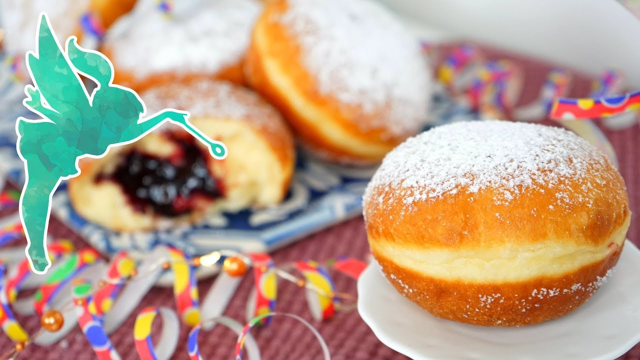 Klassische Berliner selber machen - Berliner wie vom Bäcker mit einfachem Rezept - Kuchenfee CC