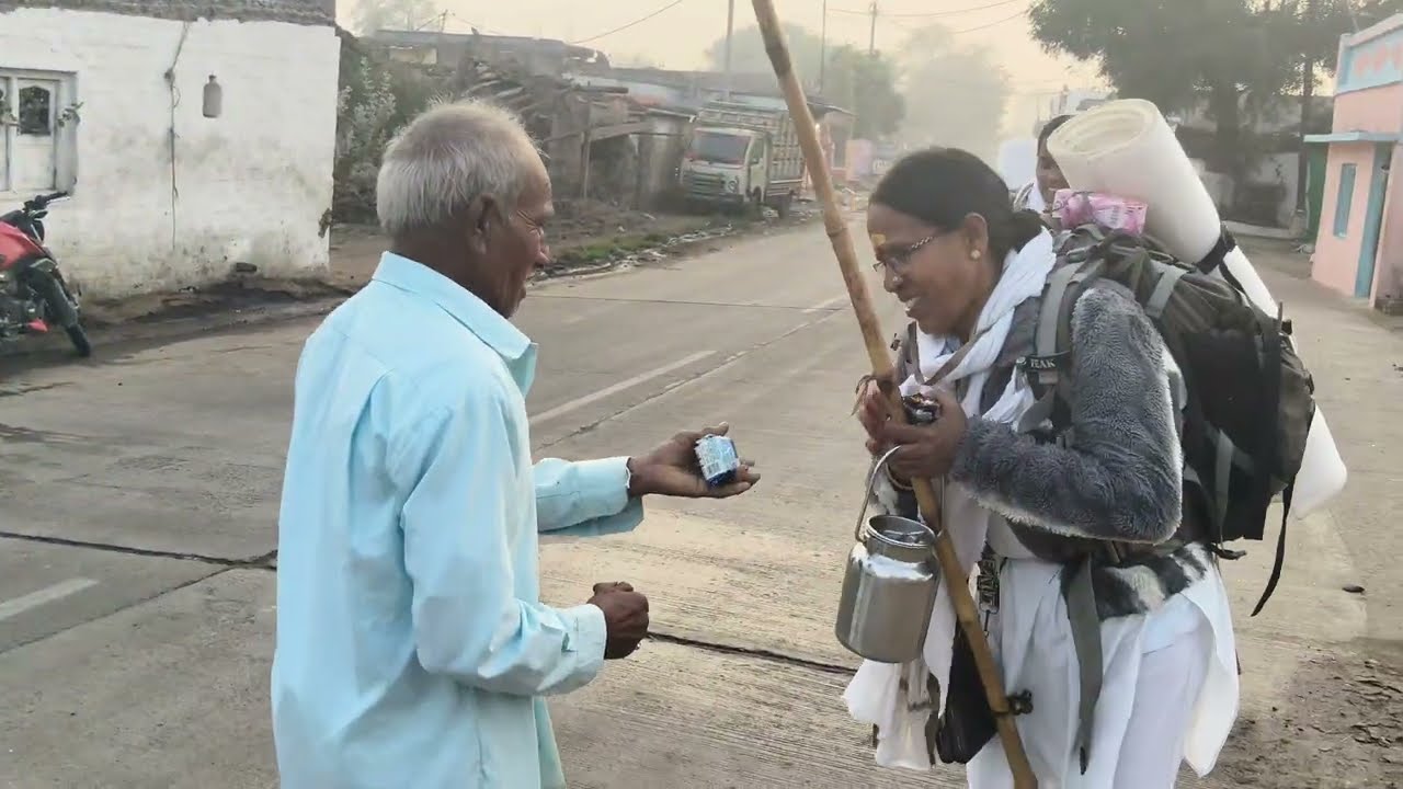 नर्मदा पायी परिक्रमा दिवस 112 वा मुंडी ते हातीया बाबा 