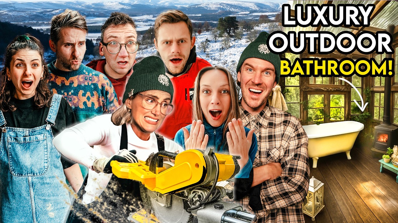 We Attempted To Build an Outdoor LUXURY Bathroom in 72 hours!