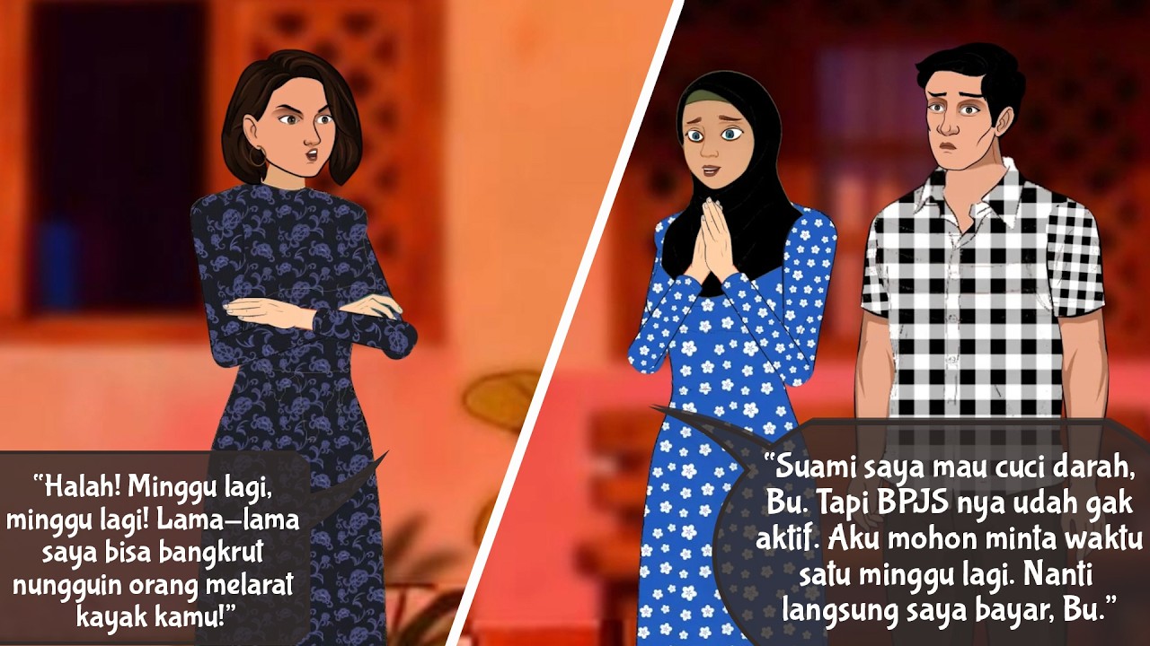 AZAB RENTENIR DZOLIM PEMBERI BUNGA TINGGI & SUKA MERENDAHKAN | Animasi Kartun Drama