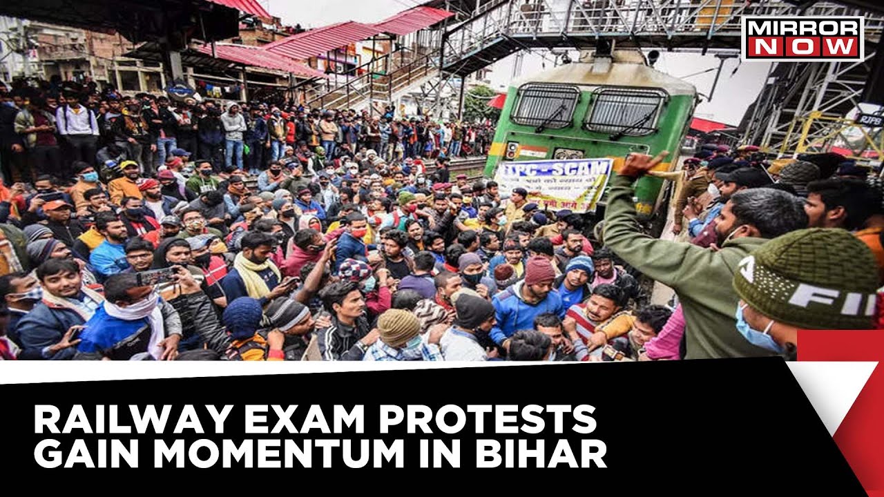 Bihar Opposition Parties Protests Against Railway Department Over Recruitment Examination