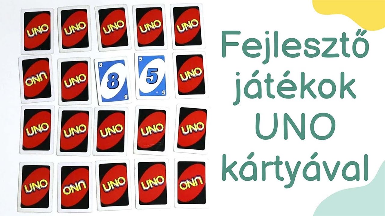Fejlesztőjátékok l Játékvariációk UNO kártyára