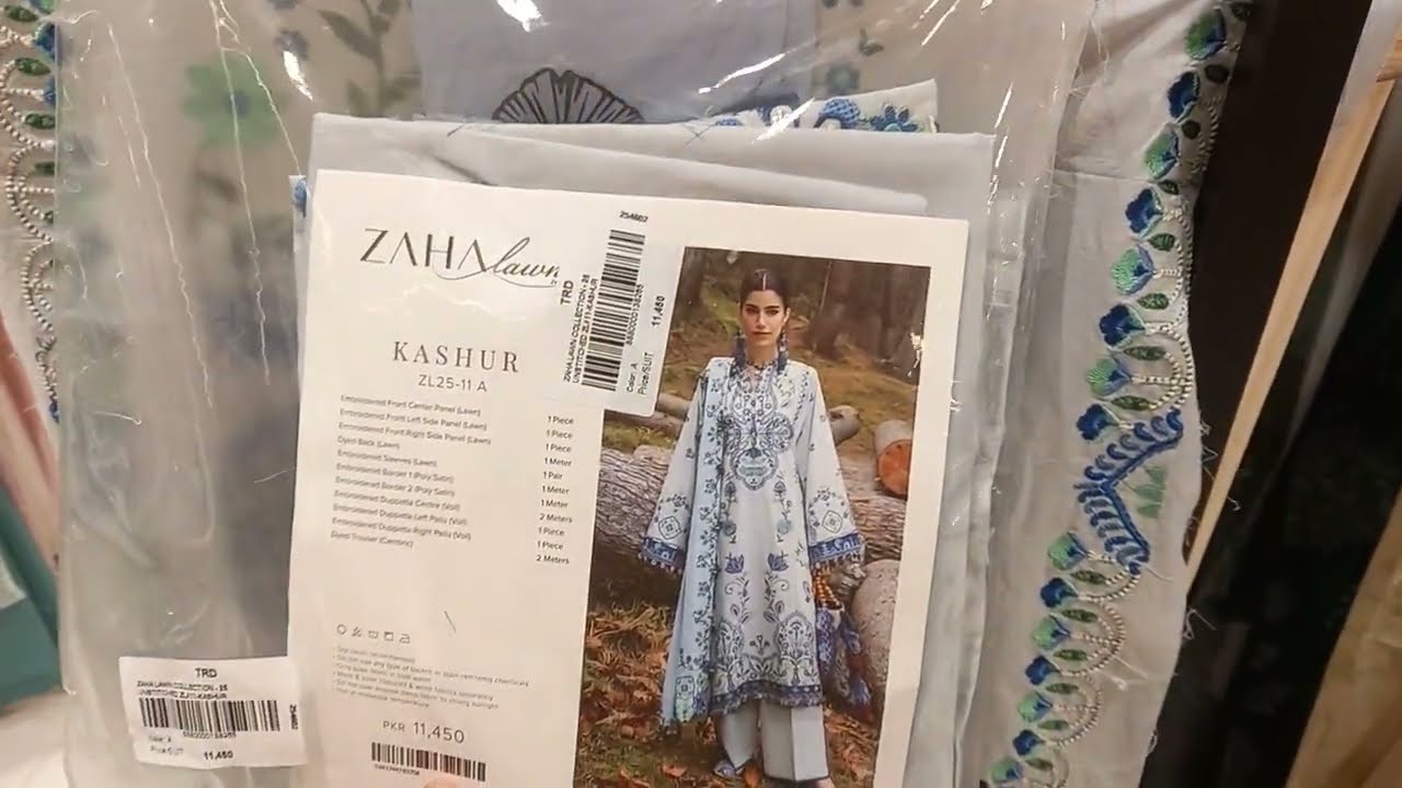 ZAHA LUXURY SUMMER COLLECTION 2025 Beautifull lawn sutes new fashion