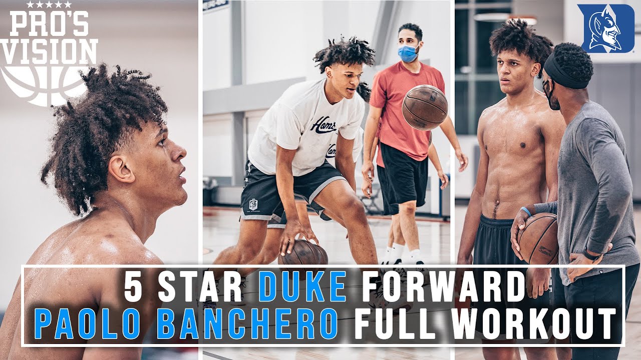 5 ⭐️ Duke signee Paolo Banchero doesn’t miss in PRO workout!!