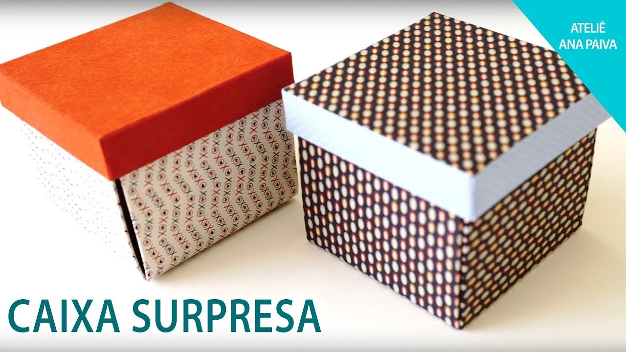 Caixa Surpresa - Cartonagem | Ateliê Ana Paiva