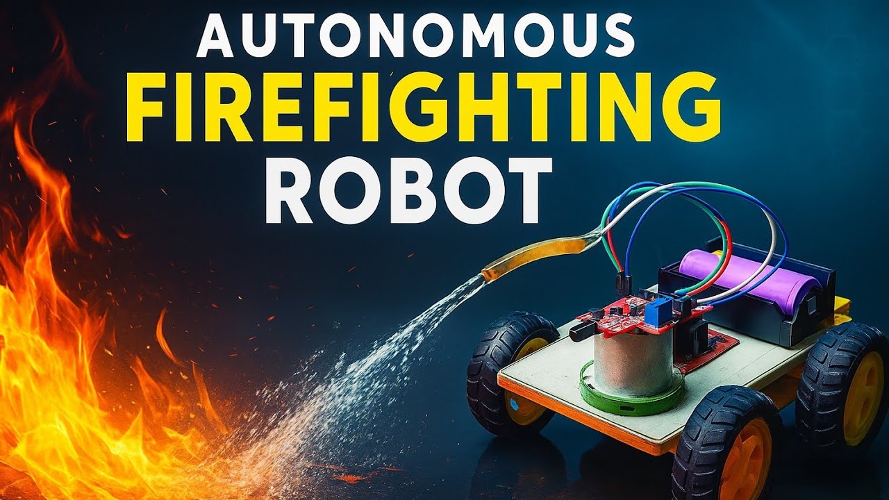 Autonomous Fire Detection and Suppression Robotic System | Without Any Microcontroller
