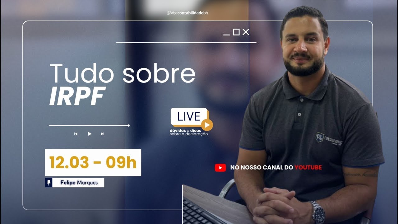Tudo sobre o IMPOSTO DE RENDA 2026! Veja ao vídeo completo.