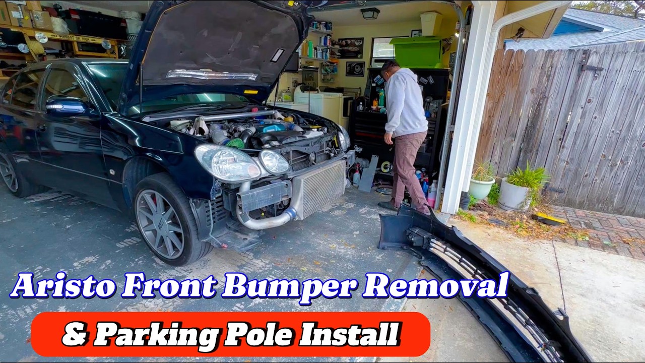2000 Toyota Aristo (JZS161) & Lexus Gs300/GS400/GS Front Bumper Removal and Parking Pole Install