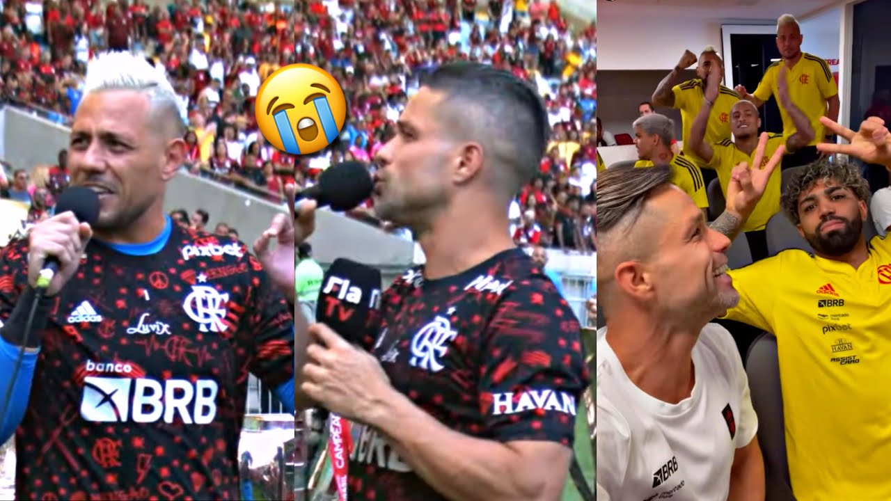 DISCURSO EMOCIONANTE DE DIEGO RIBAS E DIEGO ALVES DE DESPEDIDA DO FLAMENGO
