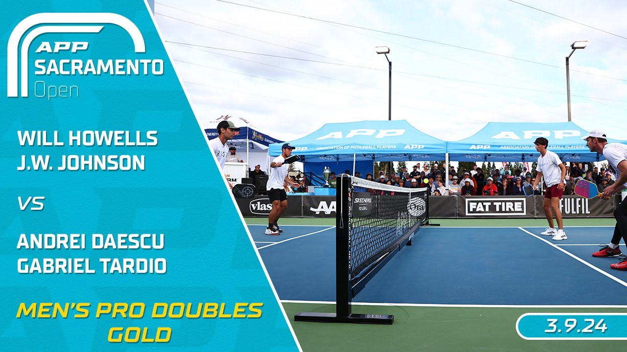 APP Sacramento Open I 2024 Хауэллс/Джонсон против Даеску/Тардио | Мужчины, профессионалы, парный ...