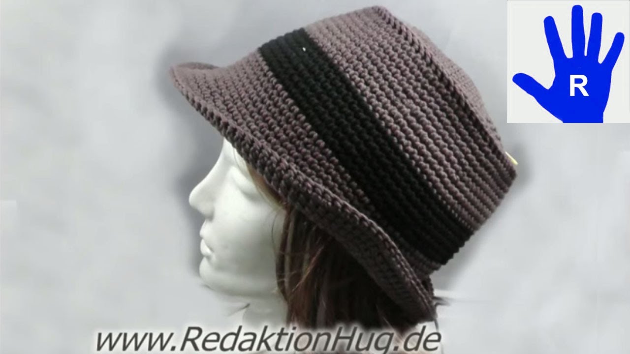Häkeln - Hut aus hatnut surf  von Pro Lana - Häkelhut - Größe 54 - 58
