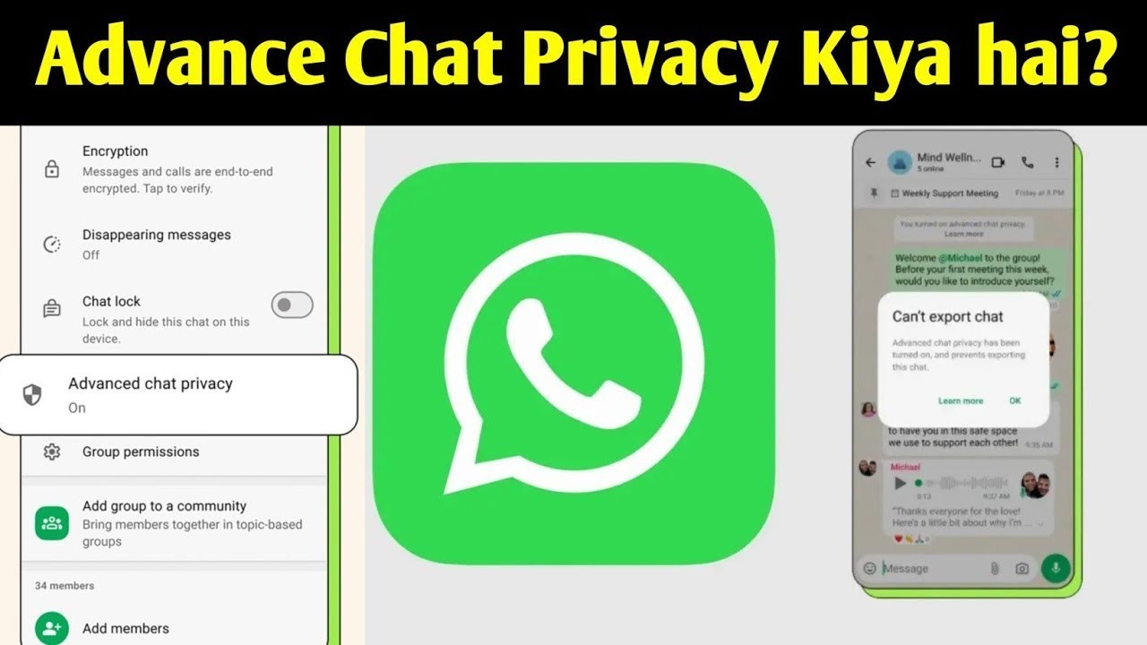 WhatsApp New Update Advanced Chat Privacy Update | WhatsApp Advanced Chat Privacy Kya Hai