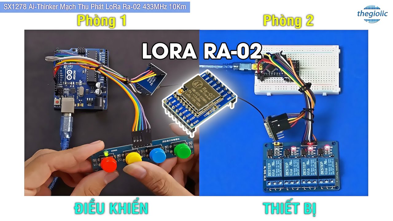 SX1278 Ai-Thinker Mạch Thu Phát LoRa Ra-02 433MHz 10Km (SX1278 LoRa RF Transceiver 433MHz 10KM)