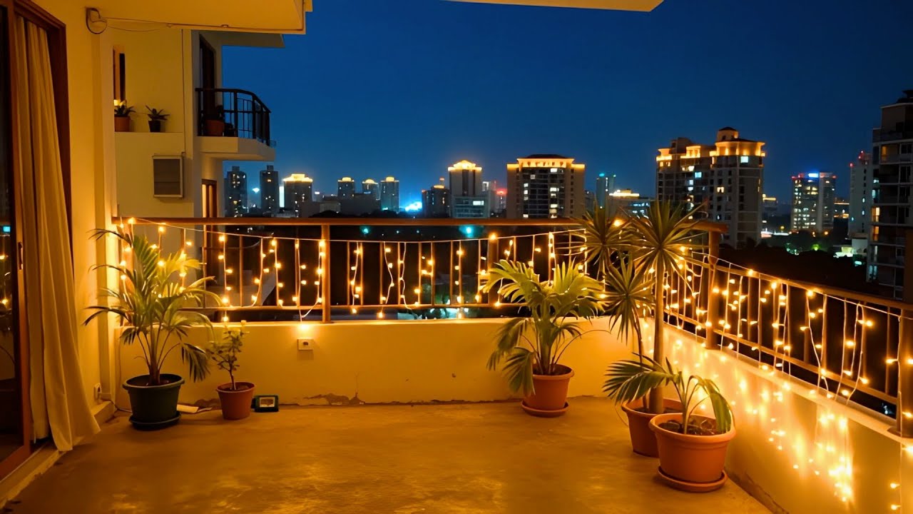 Manila Balcony Night Ambience for Sleep, Relax & Prayer | 1 Hour