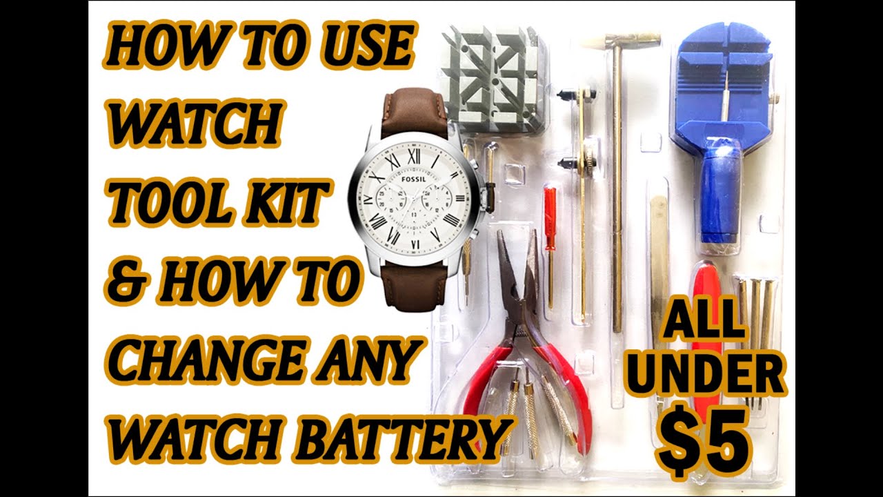 HOW TO USE WATCH TOOL KIT | OPEN ANY WATCH CASE BACK | CHANGE WATCH STRAP EASILY & REMOVE LINKS |