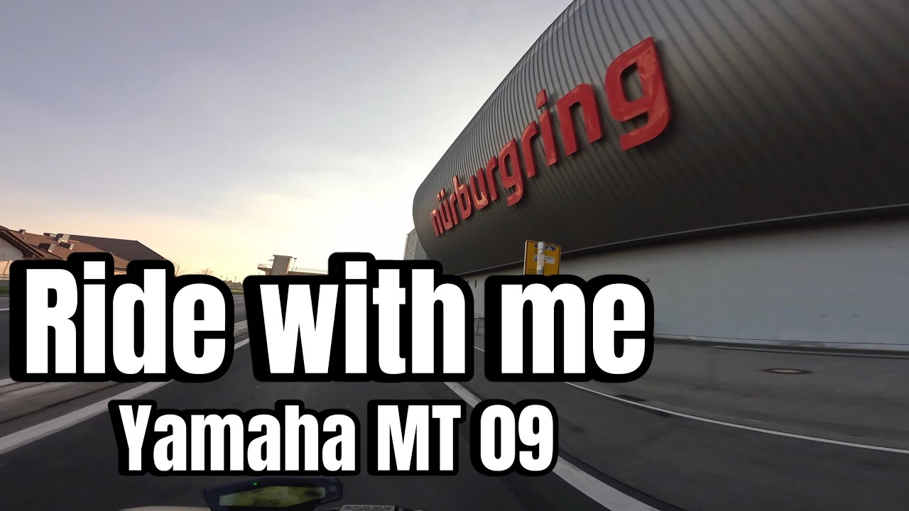 Ride with me to the Nürburgring - YAMAHA MT09 [4K+RAW SOUND]