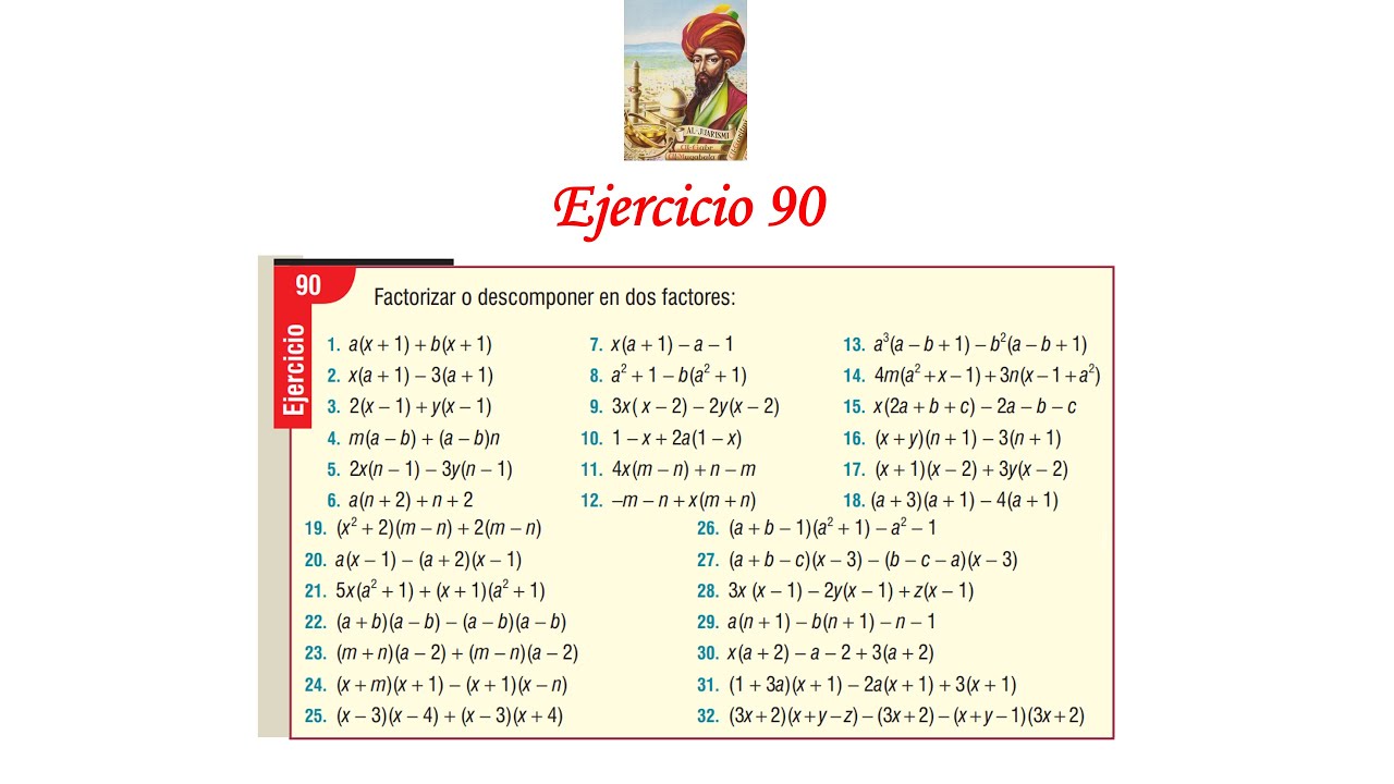 Algebra de Baldor: Ejercicio 90 - Completo