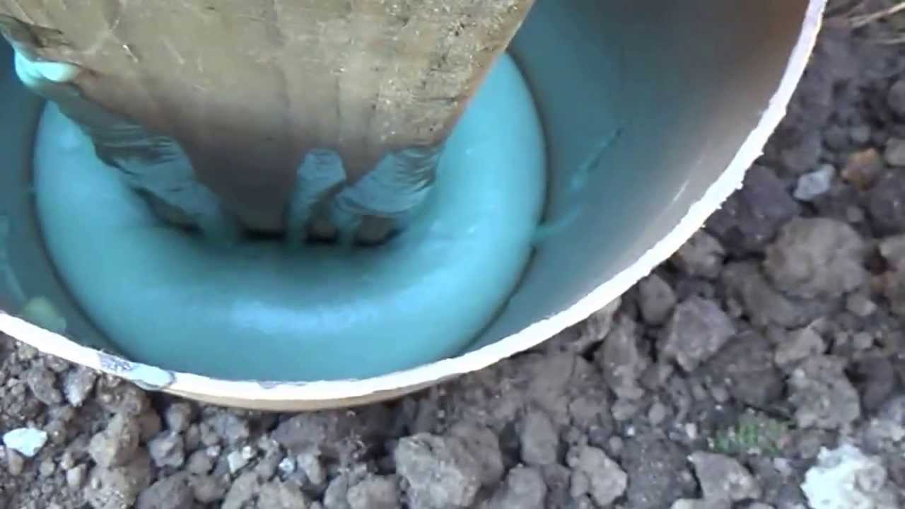 Fence Post Installation with Foam