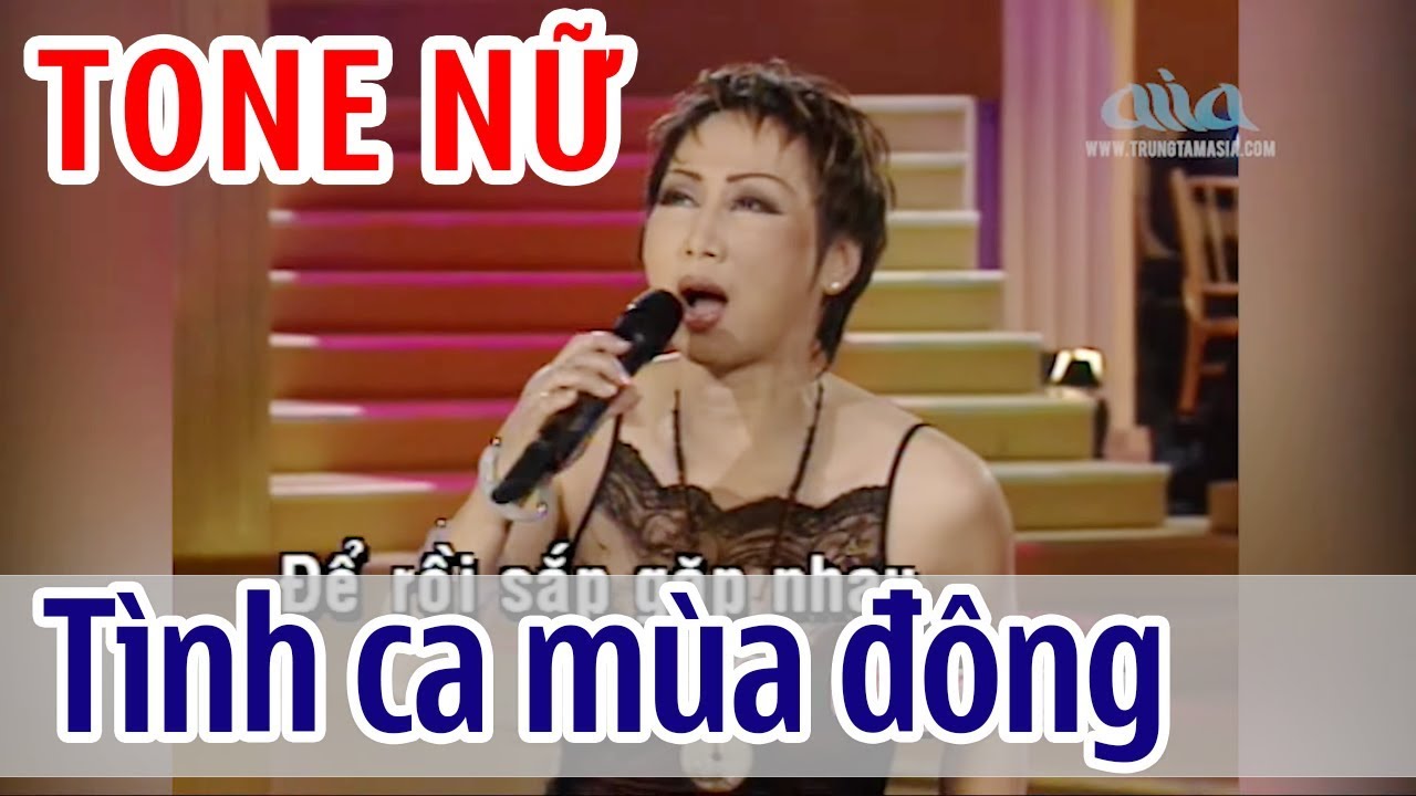 Tình Ca Mùa Đông KARAOKE - Lê Uyên | TONE NỮ | Asia Karaoke Beat Chuẩn