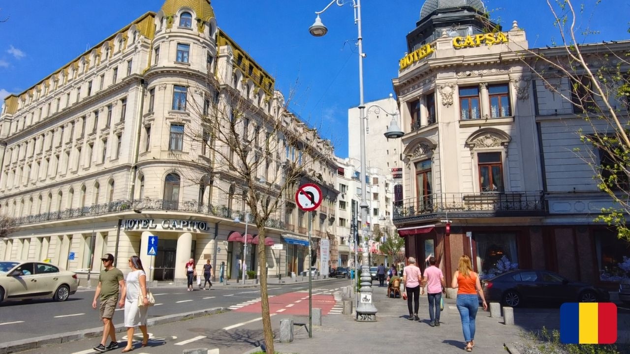 BUCURESTI CALEA VICTORIEI Primavara Full Tour 2026 ROMANIA Bucharest City Center Walk Tour ASMR