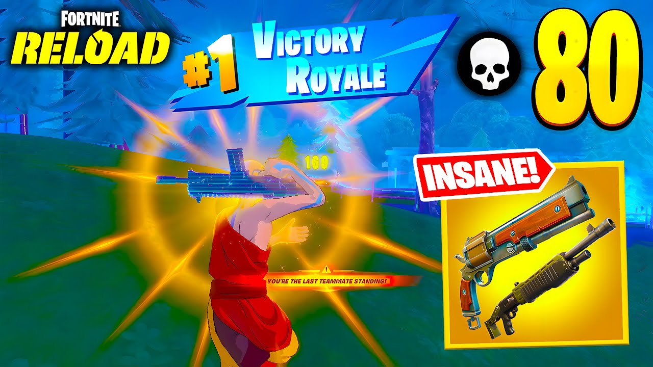 Fortnite Reload | 80 Kill Solo Squad Wins Full Gameplay (Fortnite Controller)