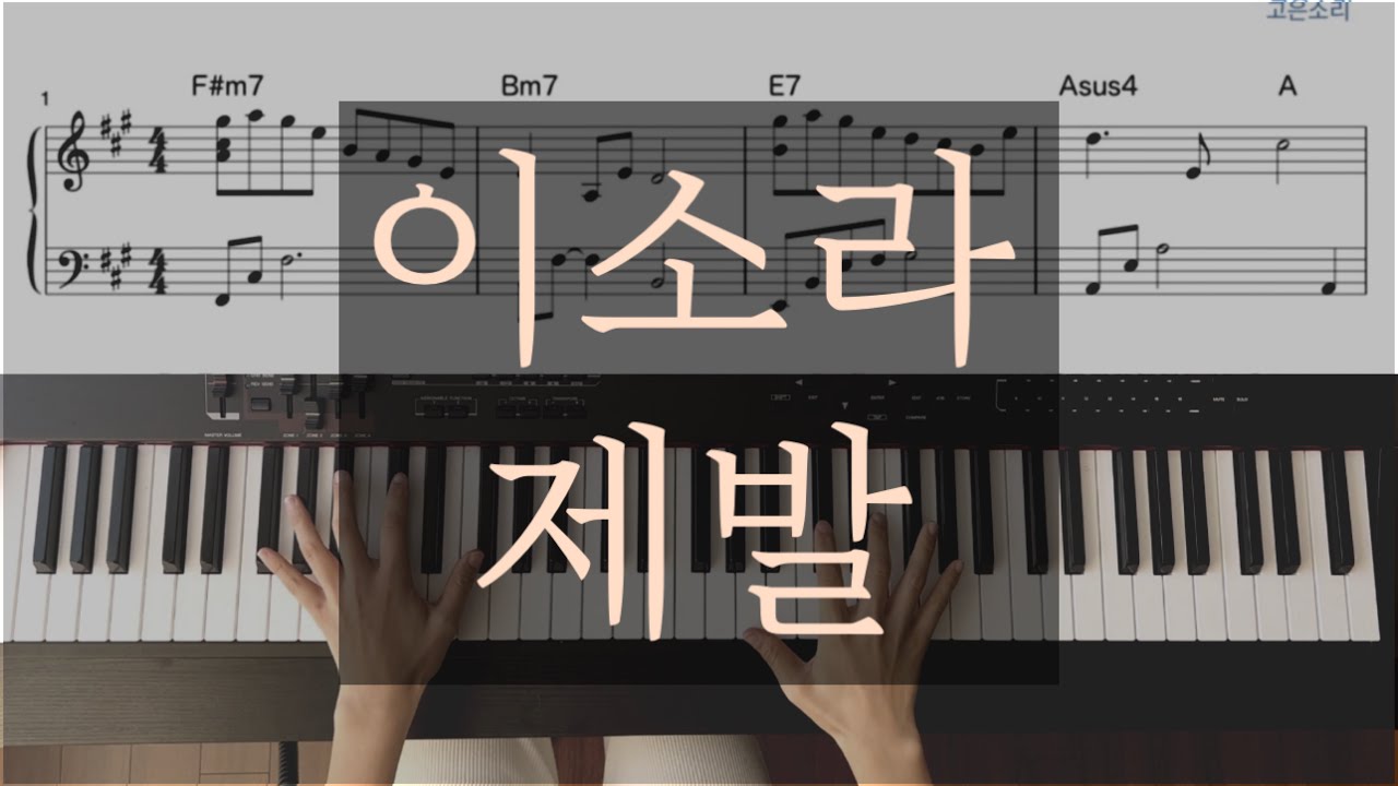 이소라(lee so ra) -제발(Please)  Piano Cover / Sheet