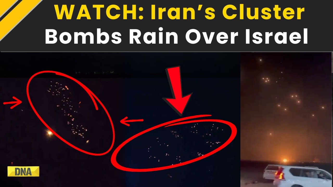 Israel Iran War: Iran Fires Cluster Bomb Warheads At Israel | Iran Israel War