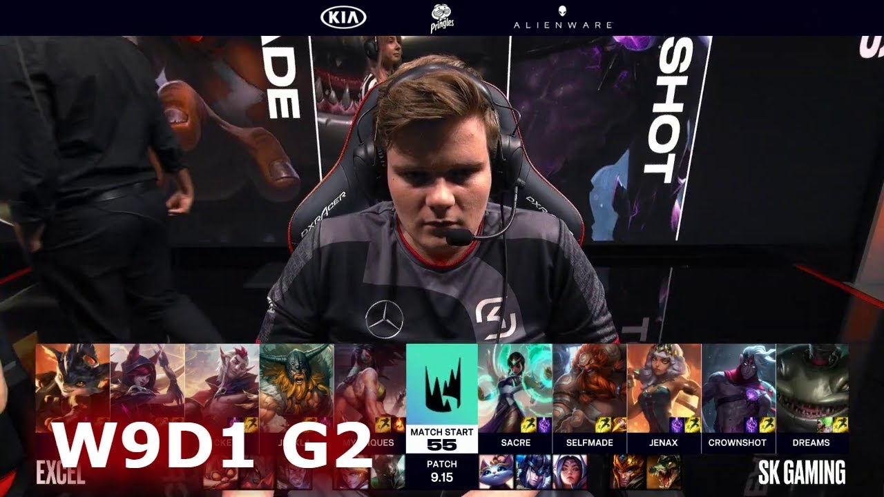 Excel vs SK Gaming | Week 9 Day 1 S9 LEC Summer 2019 | XL vs SK W9D1