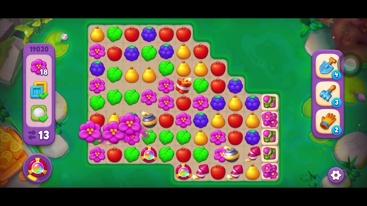 Gardenscapes Level 19030 (Super Hard Level)