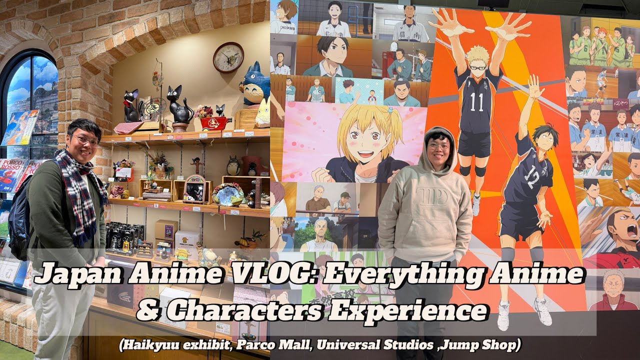 Japan Anime VLOG🇯🇵: Everything Anime & Characters Experience(Haikyuu exhibit, Parco, USJ, Jump Shop)