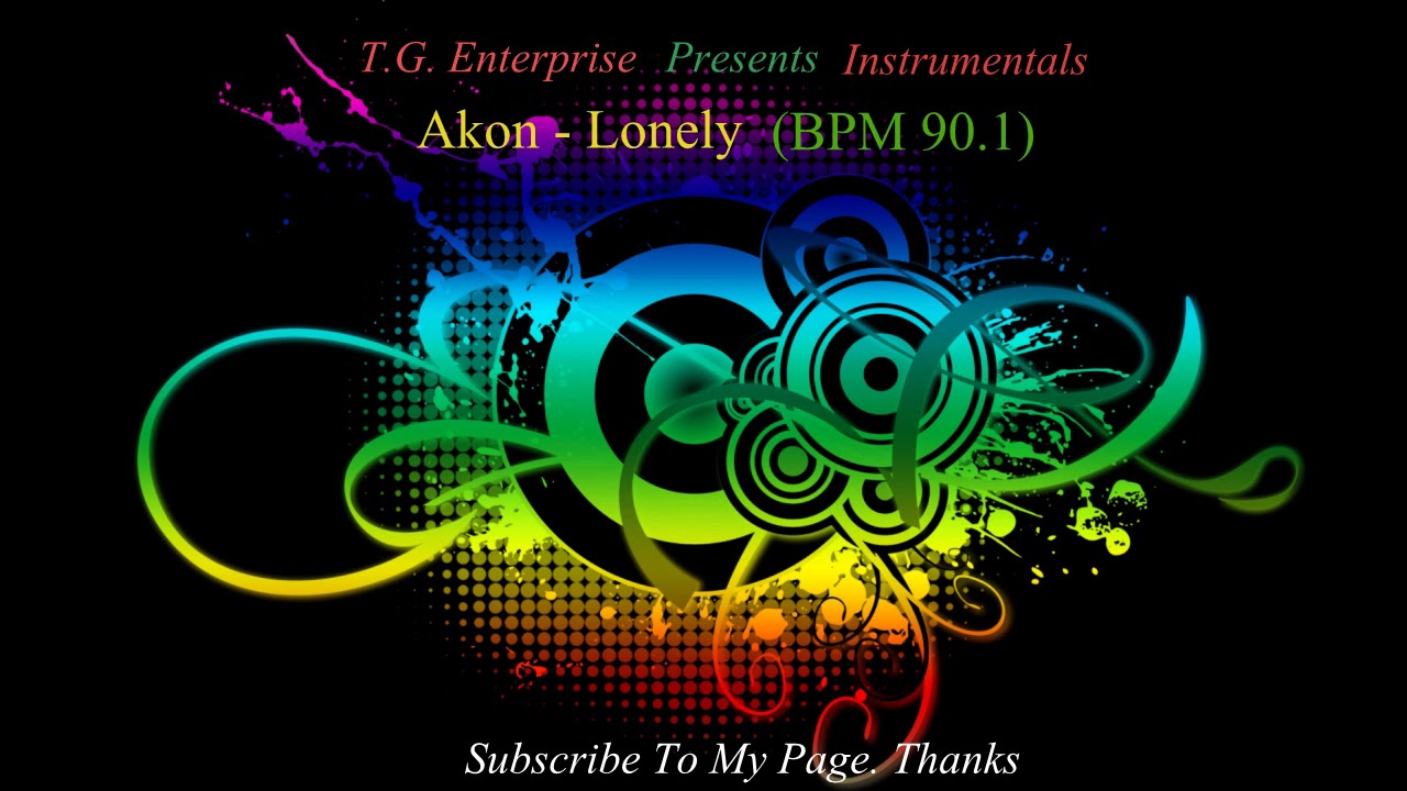 Akon - Lonely (Instrumental) (BPM 90.1)