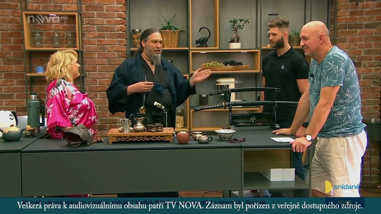 Nejen o čaji s Jiřím Procházkou - Hakuzan dojo na TV Nova