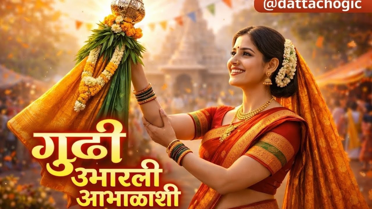 गुढी उभारली आभाळाशी| Gudhi Ubharali Aabhalashi | गुढीपाडवा निमित्त नविन गाणं 
