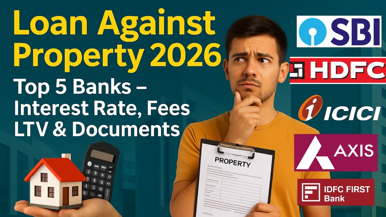 Top 5 Banks Loan Against Property 2026 : Interest Rate, Fees, LTV Ratio & Documents Required |