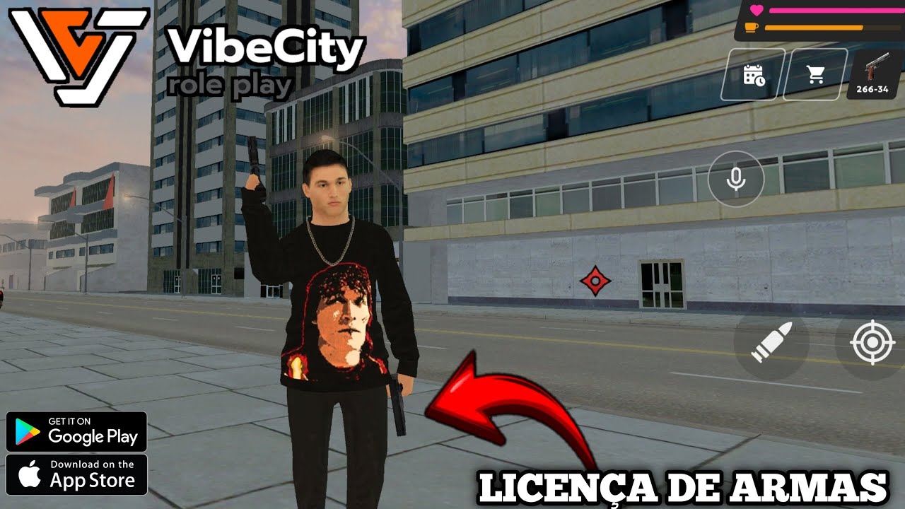 VIBE CITY ROLEPLAY - NOVO JOGO DE ROLEPLAY PRA ANDROID/IOS COMO TER A LICENÇA PARA COMPRAR AS ARMAS