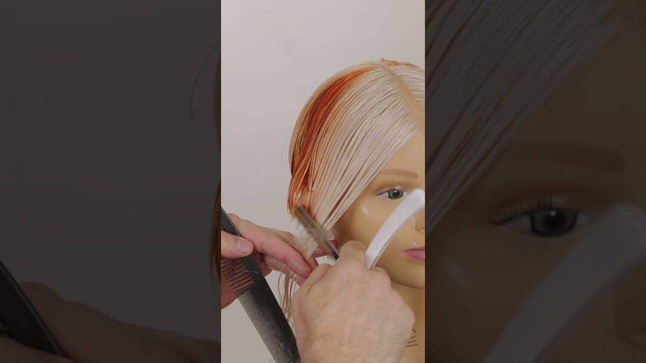 5 Point Sassoon Haircut Reimagined with a Razor #shorts #short
