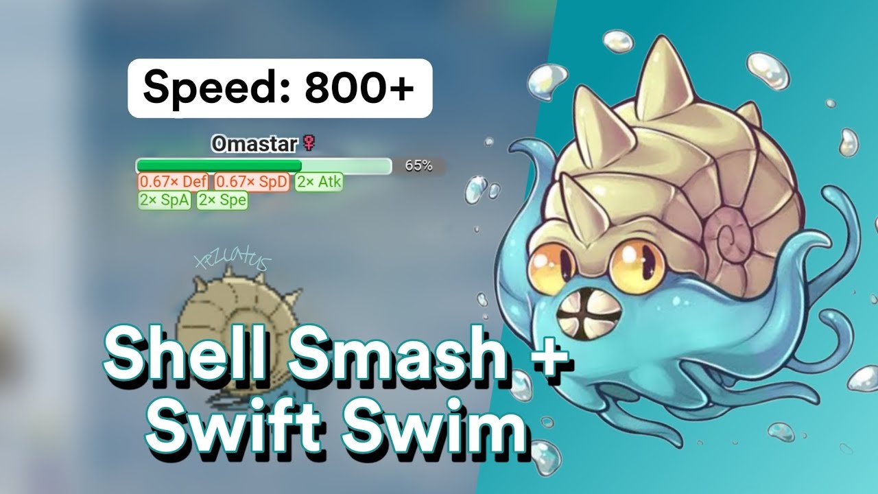 SHELL SMASH OMASTAR in RAIN is still INSANE! | tezcatus