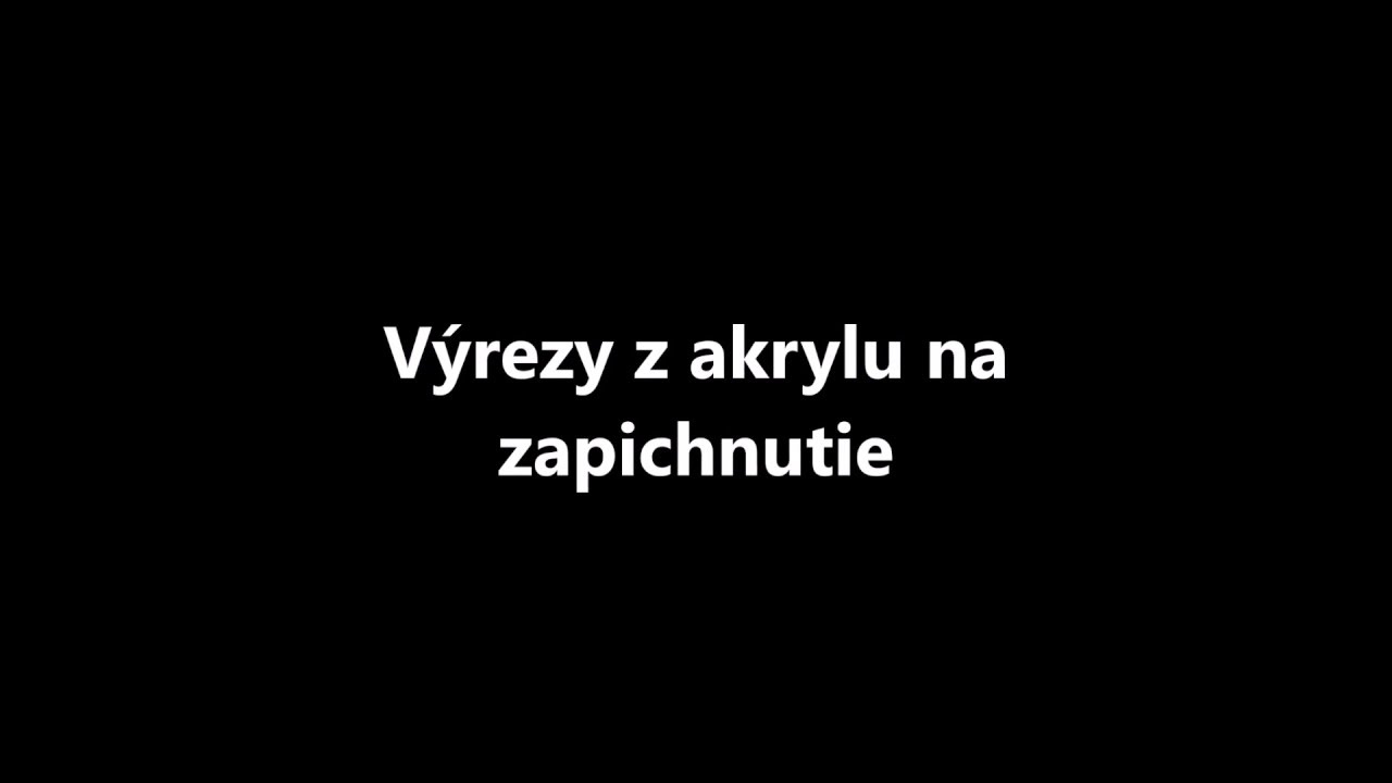 V&yacute;rezy z akrylu na z&aacute;pich do torty