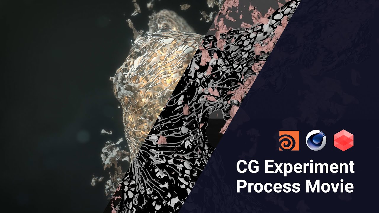 CG PROCESS | EMERGENCE | Motion Graphics | houdini and cinema4d tutorial beginner