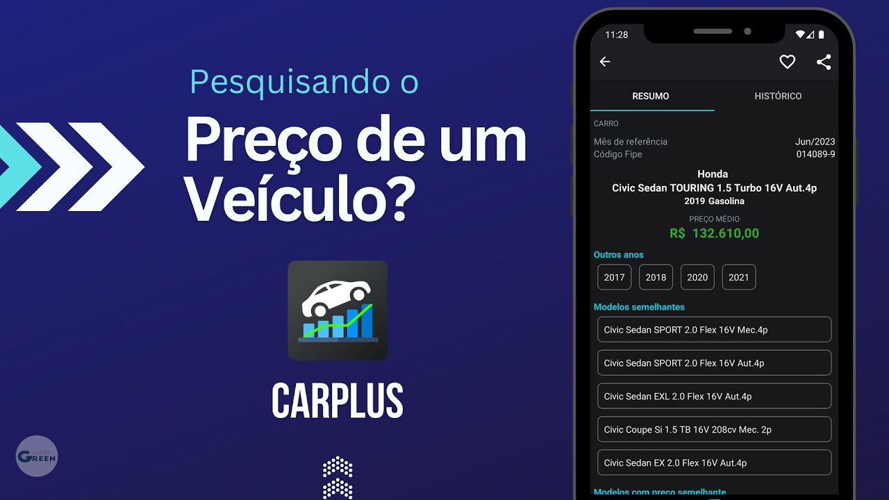 CarPlus - Consulta Tabela FIPE 2023 - App com Hist&oacute;rico de Pre&ccedil;os e Busca Personalizada