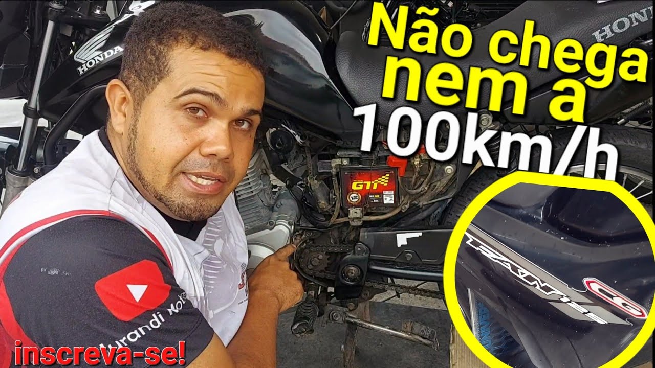 Fan 125 n&atilde;o d&aacute; 100km/h por esse simples motivo veja como resolvi