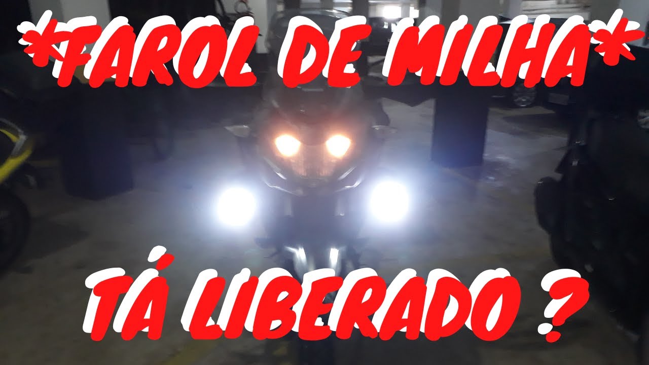 PODE COLOCAR FAROL DE MILHA NA MOTO ?