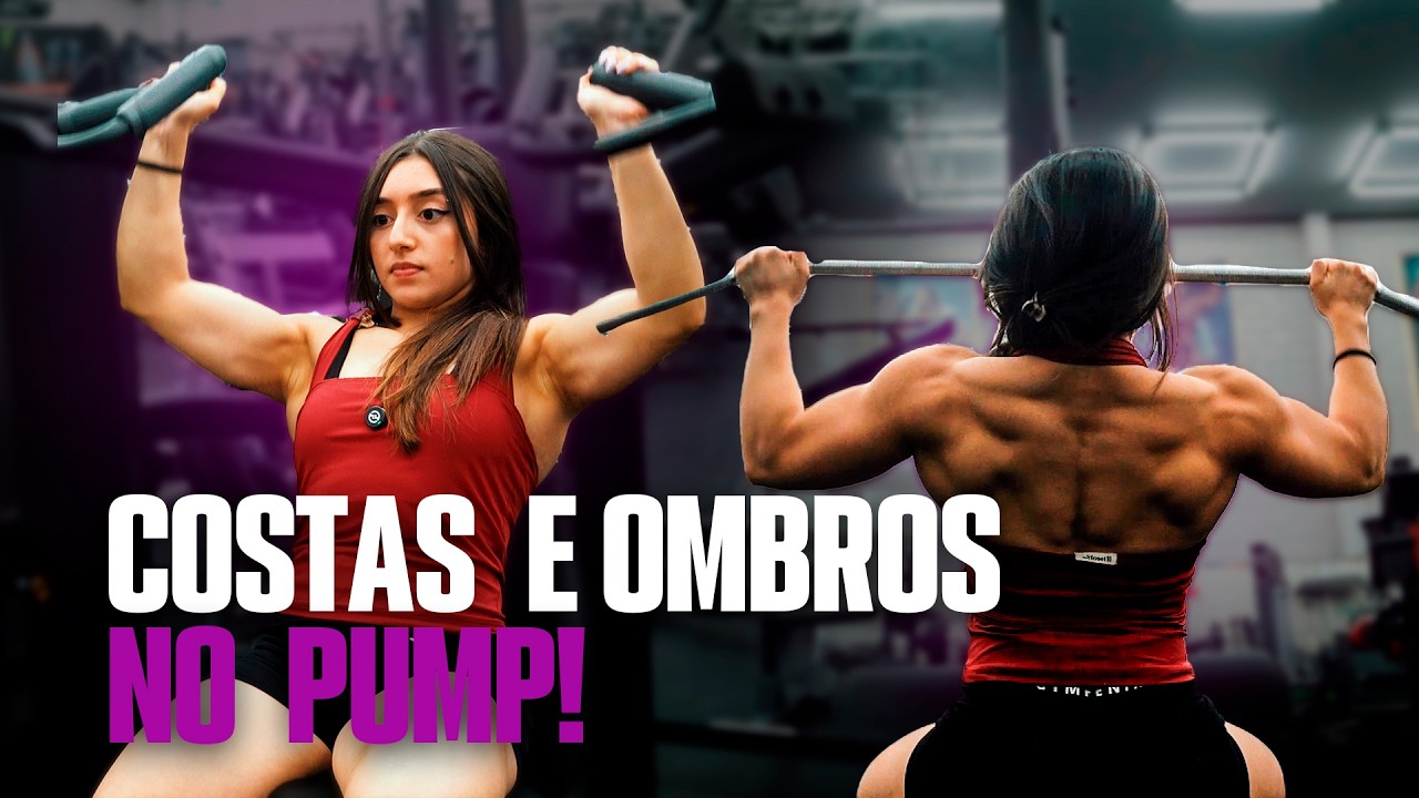 AMANDINHA REVELOU  SEU  TREINO DE  COSTAS E OMBROS
