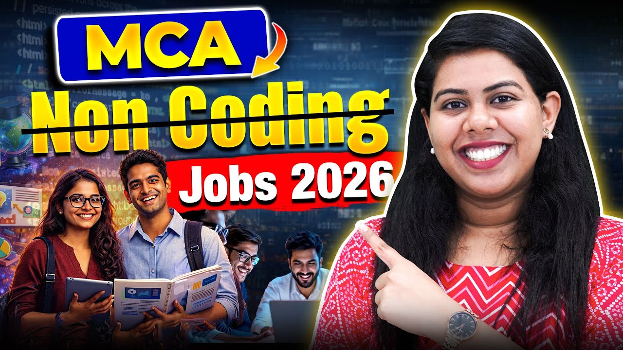 💥Top MCA Non Coding Jobs 2026 |High Salary Jobs without Coding #mca #mcajobs #noncoding #itjobs