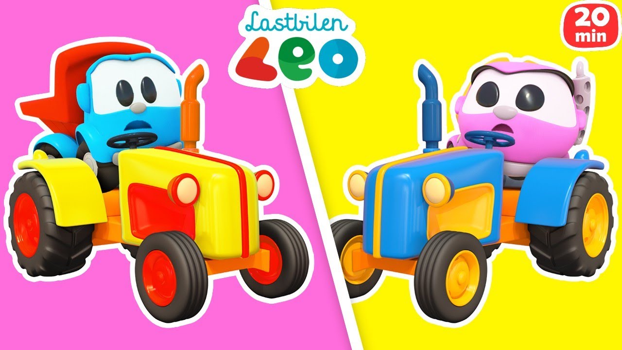 Lastbilen Leo & bilar för barn. Tecknade filmer på svenska & spel för barn