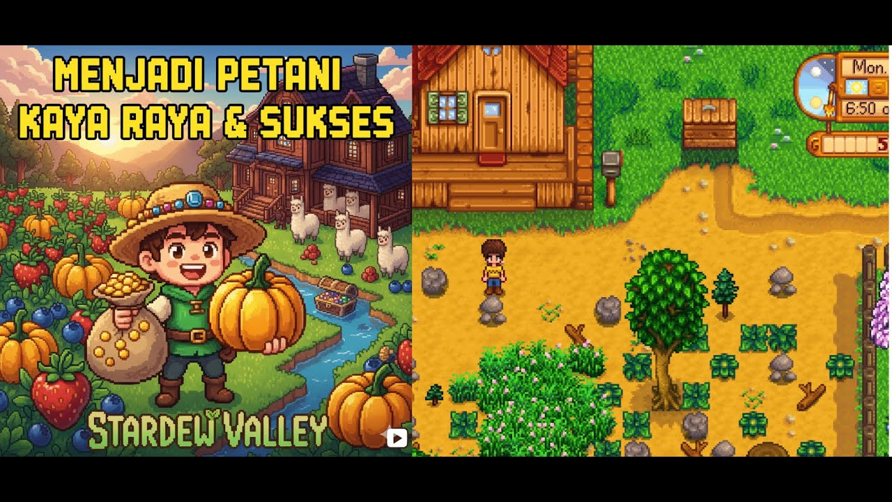Menjadi Petani Kaya Raya & Sukses di Game Stardew Valley Part 1