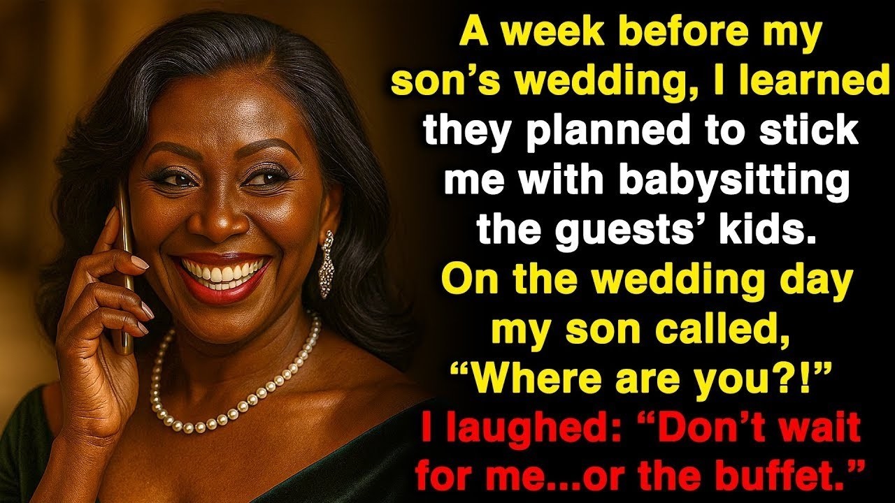 My family was planning to hire me as the babysitter for 15 kids at the wedding. I changed my plans..